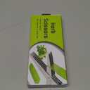 Fun Unique Kitchen Gadgets: Herb Scissors Set - Updated 2025 Cool Kitchen Tools for Cutting Fresh Garden Herbs - Sharp 5-Blade Shears with Cover, Anti-Rust Stainless Steel, Dishwasher Safe (Black)