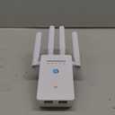 WiFi Extender Signal Booster, Long Range Internet Booster, 130% Broader Coverage Than Before for Home, 4X Faster Wireless Repeater w/Ethernet Port, Easy 1-Tap Setup, Access Point