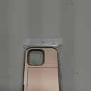 ATRAING Compatible with iPhone 16 Pro Case with Card Holder Dual Layer Heavy Duty Protective Shockproof Hidden Card Slot Slim Wallet Phone Cover for 16 Pro for Women&Men 6.3 inch Rosegold