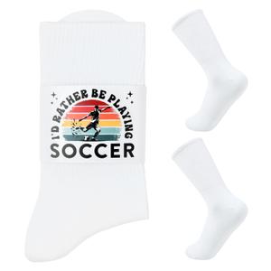 Soccer Gifts Mens Soccer Socks for Sports Fans Players Youth Teens Coaches 8-12