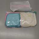 Makeup Remover Cloth, 6" x 6" Make Up Towels Reusable Face Cloth for Washing Face, Makeup Remover Pads Microfiber Face Washcloth with Mesh Bag, Just Water, 12 Pack (Green/White/Pink)