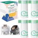 100 Count Cat Litter Box Bags for Neakasa M1 and PetPivot Autoscooper 11 Open-Top Self-Cleaning Cat Litter Boxes, Extra Thick Drawstring Leak-Proof Waste Bags, Unscented, 27" x 13"