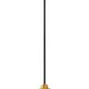 Modern Glass Pendant Light, E26 Hanging Light Fixture with Gold Metal Socket, Adjustable Cord Ceiling Lighting for Kitchen, Dining Room, and Bedroom (Orange)