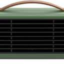 800W portable fast heating heater, multifunctional space heater with 2-level adjustable overheating, suitable for use in bedrooms, offices, and indoor environments (green)
