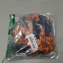 Cheerleader Hair Scrunchies, 4.5 Inches, 12 Pack, Satin Silk Ponytail Holders (Navy Blue/Orange)