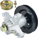918-04197B Spindle Assembly with 756-04129B Idler Pulley Replaces MTD/Cub Cadet 918-04197B, 918-04197, 918-04197A, 618-04197, 618-04197B, 918-0427, 918-0427C, 618-0427, 618-0324