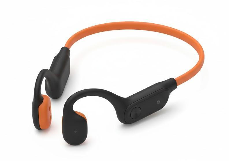 SHOKZ New OpenRun Pro 2- Bone Conduction Headphones, Open-Ear Bluetooth Wireless Sport Earphones for Running, Workouts - Sweat Resistant, Secure Comfortable Fit -Deep Bass, Smart Mic, Reflective Strip (Standard - without Headband, Black/Orange)