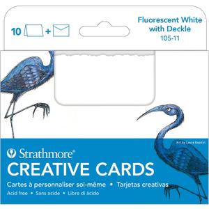 Strathmore Creative Cards, Palm Beach, 5x6.875 inches, 20 Pack, Envelopes Included - Blank Greeting Cards for Weddings, Events, Birthdays
