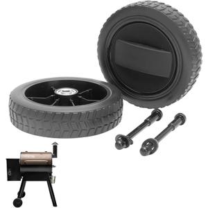 KIT0138 Wheel for Traeger Pro 34 & 22, Pro 780, 575 Replacement Parts Wheels, 7 Inch HDW332 Plastic Smoker Grill Wheels for Eastwood 34 & 22, Bronson 20, Renegade Pro Parts and Accessories, 2PCS