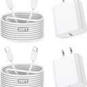 10Foot Fast iPhone Charging Cable,2Pack Super Fast iPhone USB C Wall Charger Block with 10FT USB C-C Charging Cable Type C Apple Adapter for i Phone 17Air/17 Pro/16/16e/16 Pro Max/15/iPad Pro/Air/Mini