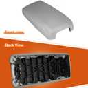 Ederfun Center Console Lid Replacement Compatible with Nissan Altima 2013-2018, Center Console Armrest Lid Cover (Grey)