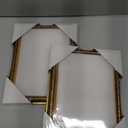 upsimples 5x7 Picture Frame with Real Glass, Ornate Vintage 5 x 7 Photo Frames for Wall Decor or Tabletop Display, Gold, 2 Pack