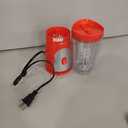 Mueller Smoothie Blender for Smoothies - Personal Blender for Shakes, Frozen Drinks, Baby Food & More, 15oz Travel Cup and Lid, Durable Stainless Steel Blades for Powerful Blending Performance, Red