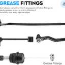 Front & Rear End Link Kit for Jeep Wrangler 2007-2017, Wrangler JK 2018, Driver & Passenger, Stabilizer/Sway Bar + Upper & Lower Ball Joint, Suspension DS300005 ES3624 ES800594 ES800593