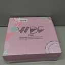 WDF 60pcs Pink Plastic Plates - Baroque Pink Disposable Plates Including 30 Dinner Plates 10.25inch, 30 Dessert Plates 7.5inch for Upscale Wedding/Baby Shower/Spring/Mother's Day