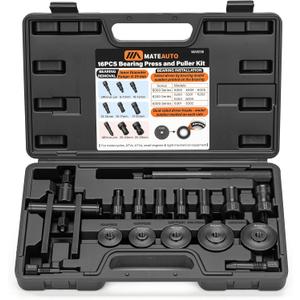 2 in 1 Blind Hole Bearing Puller & Bearing Press Kit, 16pc Bearing Remover & Installer Set with Seal Driver & 5 Bearing Adapters and Expandable Collet 8-29mm for Bicycle, Motorcycle