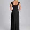 VKIHOC Summer Formal Wedding Guest Off the Shoulder Maxi Dress Women 2026 (M)