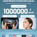 Kids Wireless Earbuds, Bluetooth 5.0 with Microphone Noise Reduction and Panda Charging Case,Cute Headphone 36H Playtime IPX5 Waterproof Touch Control,HiFi Stereo Earphone for tv/pad/Phone.