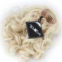 WeKen Hair Bun Medium Long Curly Synthetic Hairpiece Blonde