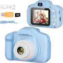 Kids Camera Toys, Christmas Birthday Gifts for Boys/Girls, HD Digital Video Camera for 3 4 5 6 7 8 9 Year Old Kids with 32GB SD Card