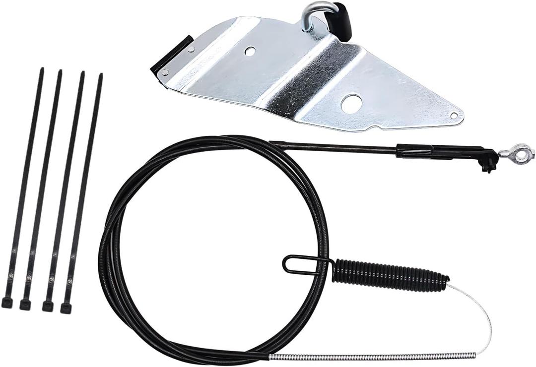 Ganivsor 133-8158 Blade Brake Cable Kit for Toro 30"/76cm TimeMaster 20199 20200 20975 20977 - OEM 120-6243 Replacement with Bracket & Cable Ties