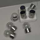 SOLPEX Hanging Solar Lights Outdoor, 8 Pack Decorative Cracked Glass Ball Light, Solar Powered Waterproof Globe Lighting, Hanging Globe Solar Lights for Garden, Yard, Patio, Lawn, Flower Bed (Warm White)