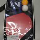 Glymnis Ping Pong Paddles Set Table Tennis Rackets with Balls, Storage Case for Indoor Outdoor Table Tennis Paddle Game Accessories