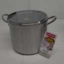 GoodCook Basics Stainless Steel Deluxe Stock Pot with Glass Lid, 8 quart, Silver