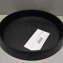 Plant Saucer Tray for Ceramic Plastic Pots, 20 inch Plant Saucers for Indoors, Pot Saucers Trays, Bird Bath Bowls, Flower Planter Water Drip Trays for Pots Base (20", Black)