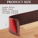 Flexible Baseboard Molding Trim 4" x 20 ft, Self-Adhesive Vinyl Wall Base Cove Base, Peel and Stick Rubber Wall Base Molding Trim - Coffee