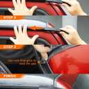 Savadicar Upgraded Version Rain Gutter Extensions, Roof Hardtop ABS Rain Groove Diverter, Rainwater Deflector Compatible with 2018-2024 Jeep Wrangler JL 4xe & Gladiator JT, Exterior Accessories, Black