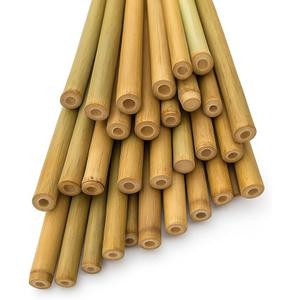 LJAAJSUV 20 Pcs - 18 inches Plant Stakes Natural Garden Bamboo Sticks for Indoor and Outdoor Plants, Plant Support Stakes for Tomatoes, Beans, Potted Plants.