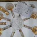 Modern Elegant 8 Lights Crystal Chandelier Antique Chandelier Golden Pendant Ceiling Lighting European Style for Dining Living Room Bedroom Transparent, 8 E12 Bulbs Required