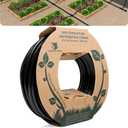 CARPATHEN 1/4 Drip Irrigation Tubing - 100 ft Black Drip Irrigation Hose Perfect for DIY Garden Irrigation System, Hydroponics, Misting, or as Blank Distribution Tubing for Any Garden Project