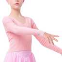 Daydance Kids Girl's Ballet Sweater Cardigan High Waist Ballet Warm Up for Leotards, Dress, Size 1