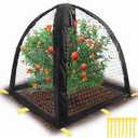 Large Pest Guard Cover-35 x35 x 39 Inch Pest Guard Tent with Stakes-Garden Plants Cloche Tent for Protect Plants Vegetables Fruits Shrubs from Squirrel Bird Eating (L)