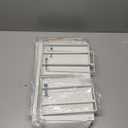 Nxconsu 2Pack Under Shelf Storage Basket Organizer Hanging Holder for Kitchen Cabinet Pantry Cupboard Desk Bookshelf Organization Space Saver Heavy Duty Slide-in Adjustable Mounting Clamp White Large (9.84D * 16.41W * 7.08H)