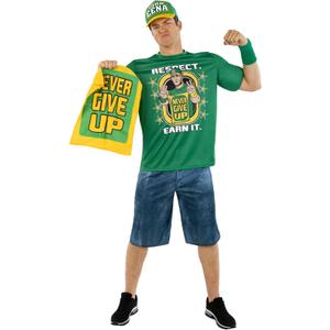 Morph John Cena WWE Costume Men, Wrestling Costume Mens, Halloween Costumes for Men (Medium)