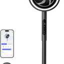 Levoit Standing Smart Fan for Bedroom, 1451CFM Ultra-High Airflow, 12H Timer with WiFi/Voice/Remoter, Auto 120+90 Oscillating, Quite 20dB, 12 Speeds, 4 Modes, DC Motor, 2 in 1 Pedestal & Tabletop