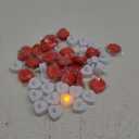 cridoz 2000 Pieces Artificial Rose Petals with 24 Pieces LED Tea Lights Candles, Romantic Decorations Special Night Set for Valentine's Day, Wedding Anniversary or Table Décor
