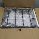 Pinzoveco Chip Rack Display Stand, 4 Tiers 20 Clips Snack Organizer, 4 Hanger Strips Hooks Snack Candy Countertop Organizer Snack Holder, Portable Retail Display Shelf for Store, Kitchen, Party (Carbonized Brown)