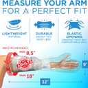 100% Waterproof Cast Covers for Shower Arm - Tight Seal - 2pk Adult Reusable Cast Protectors - Full Arm Bag Sleeves for Wounds Care - After Surgery Shower Bag for Hand, Wrist, Elbow, Forearm