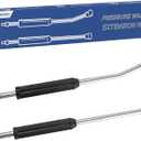 Raincovo Pressure Washer Extension Wand, Anti-Slip Grip Power Washer Lance for Car Washing, Curved Angled and Straight Wand Replacement, 2 Pack, 1/4'' Quick Connect