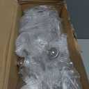 Patelai 50 Pcs Christmas Clear Plastic Fillable Ornaments for Tree Christmas Drink Balls Plastic DIY Hanging Pendant Ball for Crafts Home Wedding Party Decor (50,100 ml)