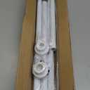 Tension Curtain Rod 30 To 63 Inch White Tension Rods Adjustable Spring Loaded Curtain Rods 7/8" Curtains Rods No Drilling Tension Rods For Windows Bedroom Closet Doorway Door