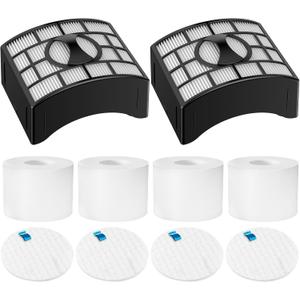 Colorfullife UV700 Vacuum Filter Replacement Kit for Shark DuoClean Speed Lift-away NV770, NV771, UV700, Repalce Part XFF600, XHF600