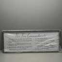 The Ten Commandments Rustic Bible Verse Framed Wall Sign For Family Living Room Kitchen Farmhouse Dining Room Vintage Boho Wall Art Decoration For God Jesus Christ Prayer, 40 x 15 Inch, Black