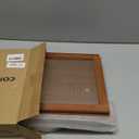 viewcare Corner Bread Box for Kitchen Counter, Bamboo Wood Large Capacity Bread Storage Bin with Acrylic Wavy Door Panel (Brown, Medium) (Medium)