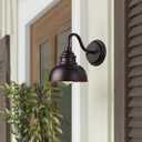 Oil Rubbed Bronze Dusk to Dawn Outdoor Lights 2 Pack, 9 Inch Farmhouse Barn Lights Outdoor,Outside Wall Light for House, Garage, Doorway, Porch, 2 Pack H9" Dusk Dawn