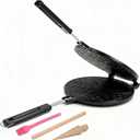 Dyna-Living Waffle Cone Maker Household Ice Cream Cone Machine Non-stick 7.9 inch Egg Roll Mold Pan Waffle Bowl Maker for DIY Ice Cream Waffle Cone Desserts, Flower-shape